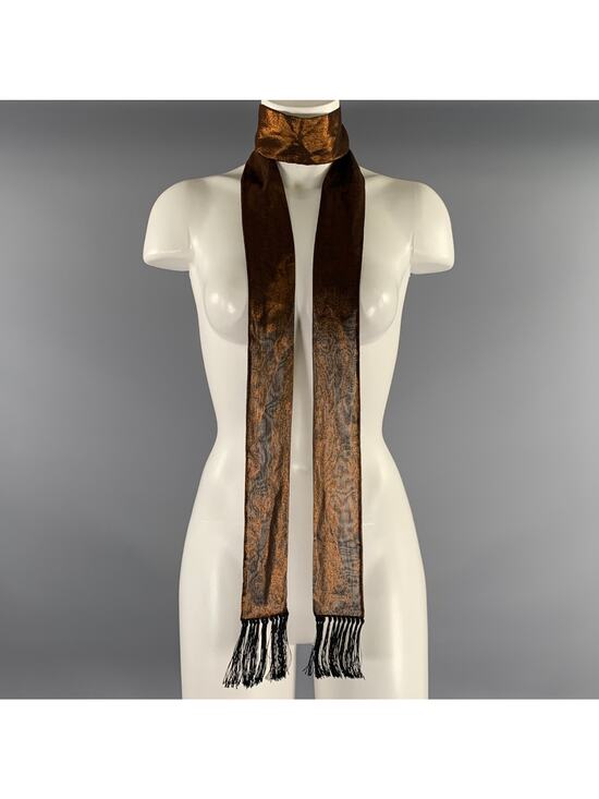 Haider Ackermann Other - HAIDER ACKERMANN Black Copper Metallic Scarves